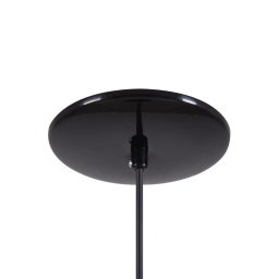 Pendente Cone Luminária Lustre Alumínio Preto Brilhante C/ Cobre - T&T Iluminação - 2