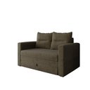 Ver imagem 2 de Sofá Cama 2 Lugares Casal 1,50 Mts Chenile Prince Luma Matri Cor:chenile Marrom