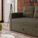 Ver imagem 5 de Sofá Cama 2 Lugares Casal 1,50 Mts Chenile Prince Luma Matri Cor:chenile Marrom