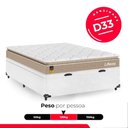 Ver imagem 4 de Cama Box Baú Casal Suede Branco + Colchão Life D33 Pillow Top 61x138x188cm Bege - e-Shop Casa