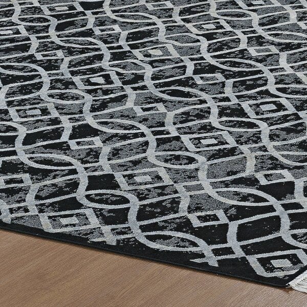 Tapete Retangular Belga Nativo Abstrato Niazitex 2,00Mx1,40M - 2