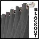 Ver imagem 4 de Cortina blackout Quarto apartamento Roma 6 x 2,50 cinza