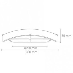 Plafon de Sobrepor Vidro Quadrado 30cm Blumenau - 2