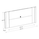 Ver imagem 4 de Painel Extensível Real Pérola Metalizado/amêndoa para Tv até 65” - Mobler