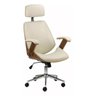 Cadeira de Escritorio Presidente Lisboa Bege G1012c com Apoio de Cabeça - 1