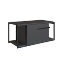 Ver imagem 1 de Balcão Gabinete Suspenso para Banheiro 80cm P1019 Grafite