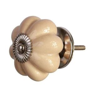 Puxadores de Gaveta Cerâmica Sobrepor Bege Vênus 3083