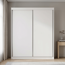 Ver imagem 2 de Guarda-roupa 2 Portas de Correr 3 Gavetas Lucky Branco