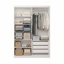 Ver imagem 6 de Guarda-roupa 2 Portas de Correr 3 Gavetas Lucky Branco