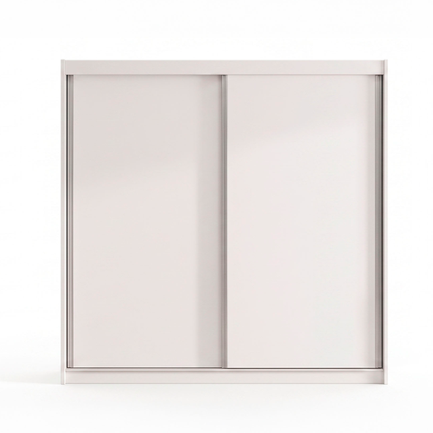 Guarda-roupa 2 Portas de Correr 3 Gavetas Lucky Branco