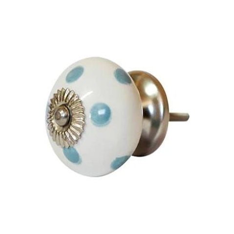 Puxadores de Gaveta Cerâmica Sobrepor Branco Vênus 3075