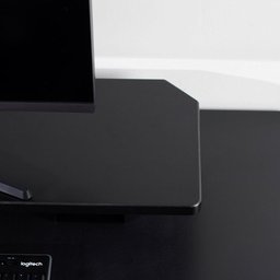 Mesa com Regulagem de Altura Elétrica e Stand Lift 134 Cm - Preto Fosco C/ Prata - 5