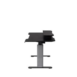 Mesa com Regulagem de Altura Elétrica e Stand Lift 134 Cm - Preto Fosco C/ Prata - 11