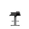 Mesa com Regulagem de Altura Elétrica e Stand Lift 134 Cm - Preto Fosco C/ Prata - 11