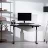 Mesa com Regulagem de Altura Elétrica e Stand Lift 134 Cm - Preto Fosco C/ Prata - 2