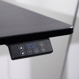 Mesa com Regulagem de Altura Elétrica e Stand Lift 134 Cm - Preto Fosco C/ Prata - 4