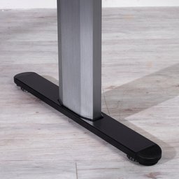 Mesa com Regulagem de Altura Elétrica e Stand Lift 134 Cm - Preto Fosco C/ Prata - 7