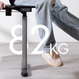 Mesa com Regulagem de Altura Elétrica e Stand Lift 134 Cm - Preto Fosco C/ Prata - 8