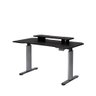 Mesa com Regulagem de Altura Elétrica e Stand Lift 134 Cm - Preto Fosco C/ Prata - 1