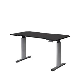 Mesa com Regulagem de Altura Elétrica e Stand Lift 134 Cm - Preto Fosco C/ Prata - 13