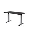 Mesa com Regulagem de Altura Elétrica e Stand Lift 134 Cm - Preto Fosco C/ Prata - 13