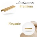 Ver imagem 2 de Kit 10 Puxador Drop Alumínio Porta Gaveta Móveis Planej 30cm - Ouro