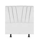 Ver imagem 1 de Cabeceira Estofada Cama Box Casal Bélgica 140cm Courino:branco