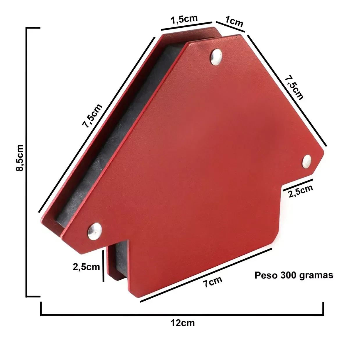 Esquadro Magnético Solda 12 Kg Soldador Serralheiro Sn36 Snel Ferramentas - 4