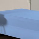 Ver imagem 3 de Jogo de Cama Solteiro Nobre 2 Peças Luva de Box 55cm de Altura Malha 100% Algodão - Azul-bebê