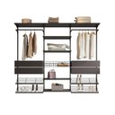 Ver imagem 4 de Closet Aberto Modular para Casal 245cm Eminence Preto