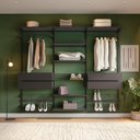 Ver imagem 3 de Closet Aberto Modular para Casal 245cm Eminence Preto