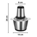 Ver imagem 6 de Processador de Alimentos 2l 850w Aço Inoxidável 2 Velocidades para Cozinha