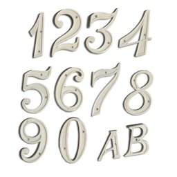 Números Residenciais 0 Ao 9 Branco Mill Unidade - 1