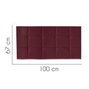 Ver imagem 2 de Painel Estofado Luxo Espanha 100cm Solteiro para Cama Box Suede Bordô - Gat Magazine