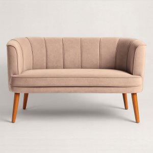 Sofá Namoradeira Confortável para Sala de Estar Tecido Veludo Luxo