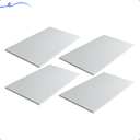 Ver imagem 2 de Kit 4 Prateleira Branca 50X35 Tampo Tabua Mdf Organizadora Decoração Cozinha Quarto Banheiro Sala