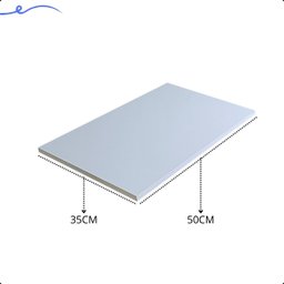 Kit 4 Prateleira Branca 50X35 Tampo Tabua Mdf  Organizadora Decoração Cozinha Quarto Banheiro Sala - 3
