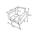 Ver imagem 3 de Poltrona Decorativa Anitta Suede Azul Turquesa
