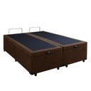 Ver imagem 2 de Cama Box Marrom Bau Queen Size Blindada Super Reforçada