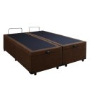 Ver imagem 1 de Cama Box Marrom Bau Queen Size Blindada Super Reforçada