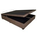 Ver imagem 4 de Cama Box Marrom Bau Queen Size Blindada Super Reforçada