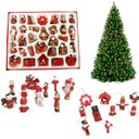 Ver imagem 1 de Enfeites de Natal Arvore de Natal Madeira 30 Peças Bonecos Decoração Natalino Sala Casa Ornamentação