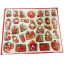 Ver imagem 7 de Enfeites de Natal Arvore de Natal Madeira 30 Peças Bonecos Decoração Natalino Sala Casa Ornamentação
