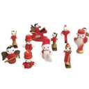 Ver imagem 3 de Enfeites de Natal Arvore de Natal Madeira 30 Peças Bonecos Decoração Natalino Sala Casa Ornamentação