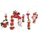 Ver imagem 4 de Enfeites de Natal Arvore de Natal Madeira 30 Peças Bonecos Decoração Natalino Sala Casa Ornamentação