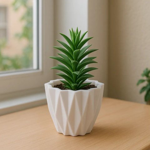 Vaso de Plantas e Decoração Branco