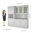 Ver imagem 3 de Cozinha Compacta 7 Portas 2 Gavetas Loft Americano Nesher Móveis