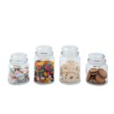 Ver imagem 1 de Kit 4 potes de vidro com tampa herméticos redondos 500ml e 800ml - Mozcada