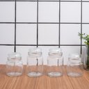 Ver imagem 4 de Kit 4 potes de vidro com tampa herméticos redondos 500ml e 800ml - Mozcada