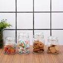 Ver imagem 5 de Kit 4 potes de vidro com tampa herméticos redondos 500ml e 800ml - Mozcada